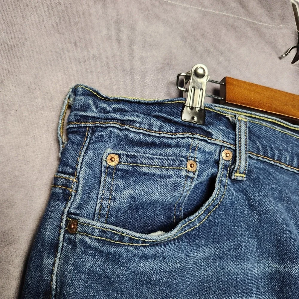 Levis‎ 569 Tapered Leg Altered Mens Jeans 38x30 Medium Wash Denim Zipper Fly